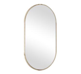 Malea 70cm Oval Solid Oak Mirror