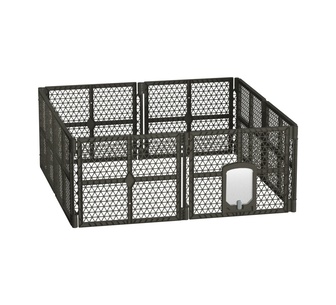 Mardi 8 Panel Black Pet Playpen