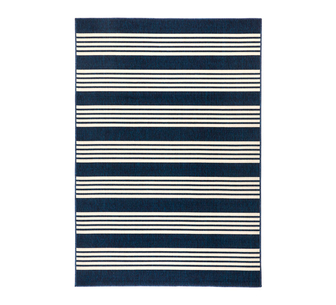 Mariona Striped Outdoor Rug 200X300cm Blue