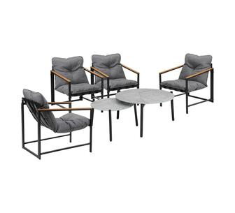Marlie 6 Piece Outdoor Lounge Set