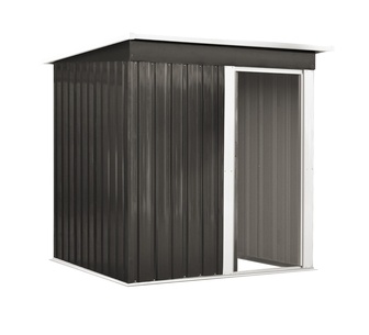 Marigold 1.62x0.86m Grey Metal House Outdoor Storage