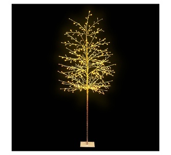 Holly Jolly 2.1m LED Solar Christmas Tree Twigs Green
