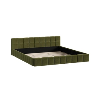 Matira King Green Boucle Bed Frame