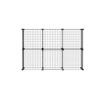 Mavi 20 Panel Black Metal Foldable Playpen