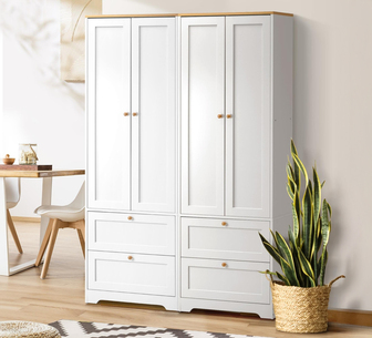 Maxwell Set of 2 Cabinet White