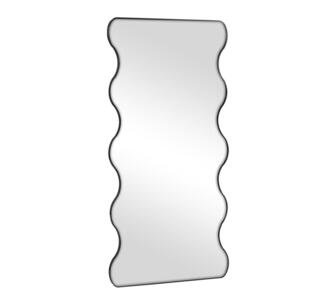 Mazarine 165cm Wavy Mirror Black