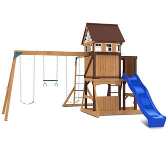 Meer Brook Play Centre Set with 2.2m Blue Slide