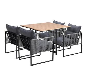 Melvill 4 Seater Outdoor Dining Set Multi