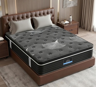 NightMesh 35cm Queen Dark Grey Euro Top Mattress