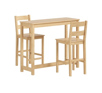 Mezura 3Pcs Bar Table Set Natural