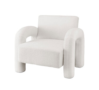 Mikel Beige Boucle Armchair