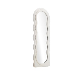 Milos 180cm White Wavy Mirror