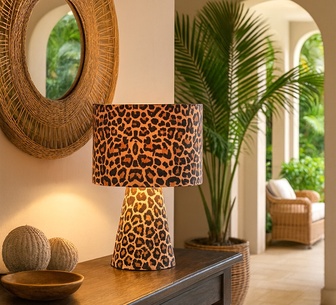 Miravelle Leopard Table Lamp
