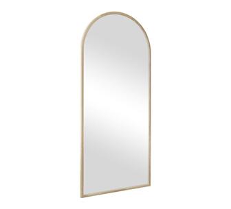 Mirethra 180cm Arched Solid Oak Mirror Natural