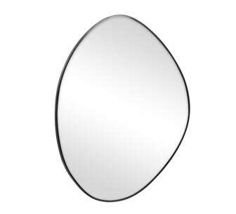 Mirella 90cm Pebble Mirror Black