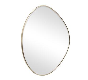 Mirella 90cm Pebble Mirror Gold