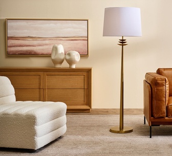 Mistry Brass Floor Lamp