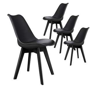 Set of 4 Mitchy Black Dining Chair