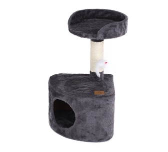 Wumi Charcoal Lite Cat Tree with Round House