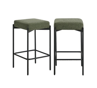 Set of 2 Miyo Green Bar Stools