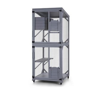 Jimbo 180cm Grey Pet Wooden House Cage