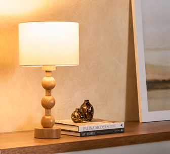 MONTE CARLO TABLE LAMP WALNUT