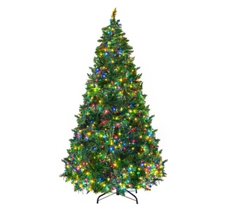 Holly Jolly 2.1M LED 8 Light Modes Christmas Tree Green