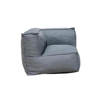 Moises Outdoor Corner Lounge Seat Grey