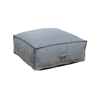 Moises Outdoor Lounge Ottoman Grey