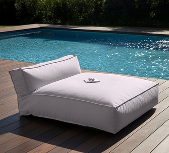 Moises Outdoor Day Bed Taupe