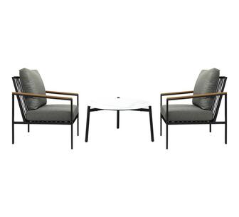 Montie 3 Piece Outdoor Lounge Set