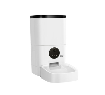 Mooshie 6L White Automatic Pet Smart Camera Wifi Auto Feeder