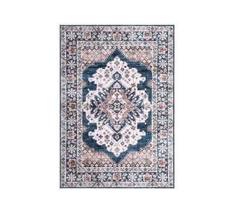 Morena 200x290cm Blue Washable Persian Rug