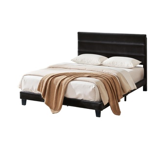 Mossera Double Black Upholstered Base Bed Frame