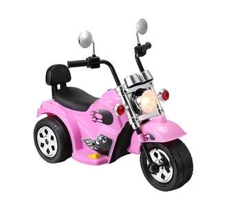 Mossi 6V Kids Pink Ride-On Motorcycle with Music