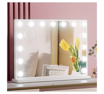 Myrris Yellow 58x45cm Vanity w/ LED Light Makeup Mirror