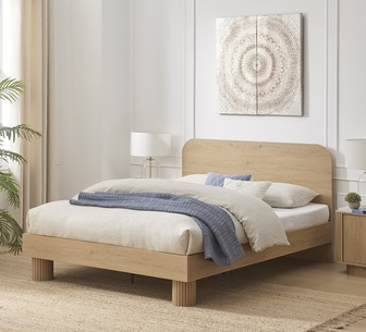Mysa Oak Queen Bed