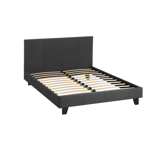 Namra Double Charcoal Fabric Bed Frame