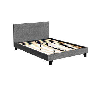 Namra Double Grey Fabric Bed Frame