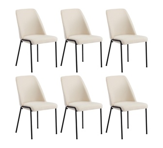 Set of 6 Namie Beige Dining Chair