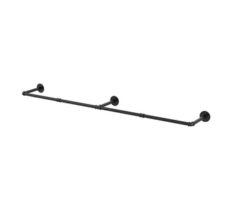 Nari Black Metal Floating Shelf