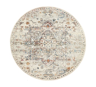 Navin 240x240cm Silver Round Rug
