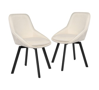 Set of 2 Nebres Beige Dining Chair
