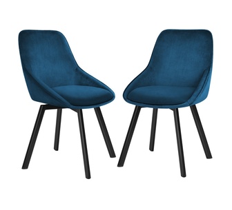 Set of 2 Nebres Blue Dining Chair