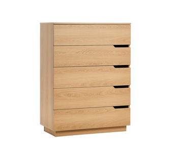 Nelina Natural Chest of 5 Drawers