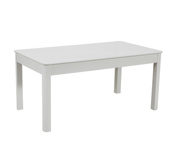 Newport 6 Seater White Extendable Rectangle Dining Table