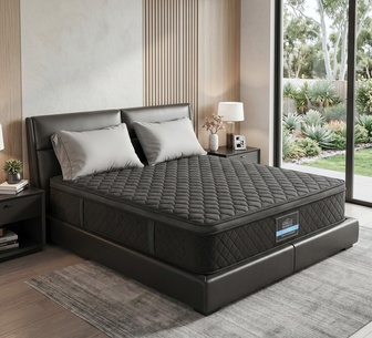 NestyNight 34cm Double Black Pocket Spring Mattress