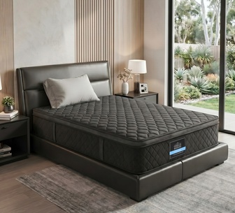NestyNight 34cm King Single Black Pocket Spring Mattress