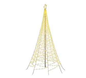 Holly Jolly 3.6m Solar Christmas Tree LED Net Lights White