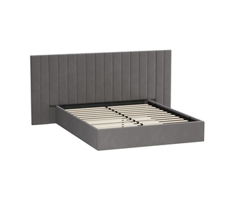 Newgate Queen Grey Velvet Gas Lift Bed Frame